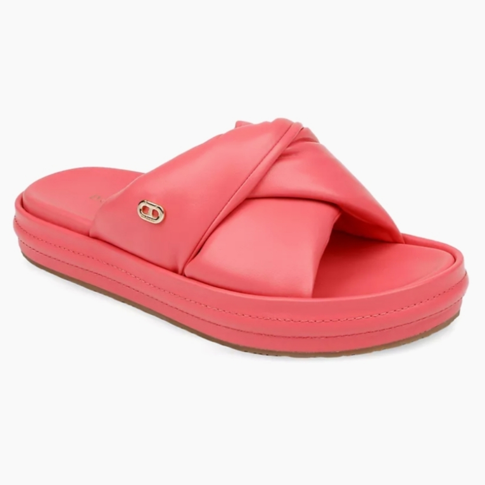 Dee Ocleppo‎ Milan Leather Slides. Sz 7.5 NiB